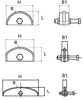 GA-3/4" CHIARAVALLI | Блок скольжения натяжителя для однорядной цепи